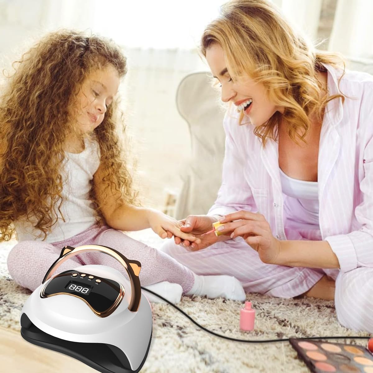 MAYCREATE UV LED Nail Lamp for Gel Polish with 36 Beads and 4 Timer Settings | Smart Induction