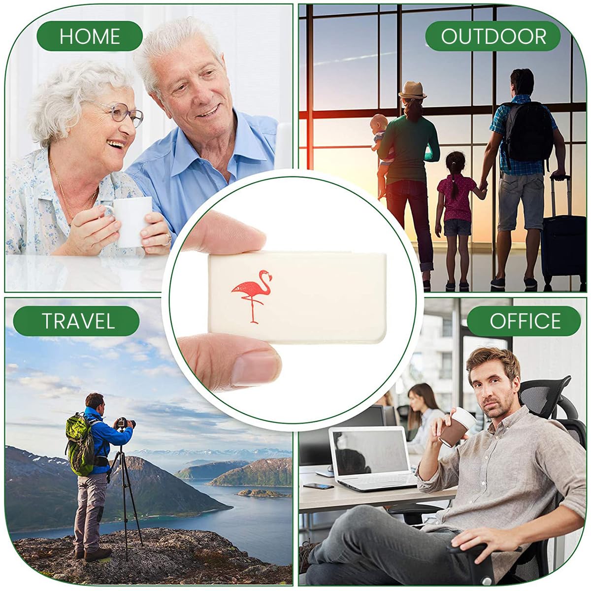 Small Pill Organizer Case for Travel and Daily Use with 3 Compartments 4 Pack PP Box