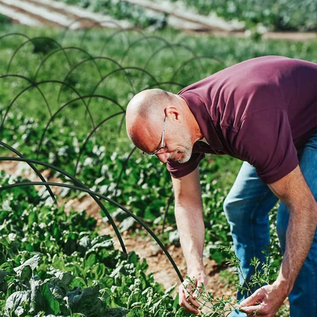 HASTHIP Tunnel Kit for Greenhouse and Garden Beds with 30pcs Bendable Fiberglass Hoops | Easy Assembly Frame for Plant Protection