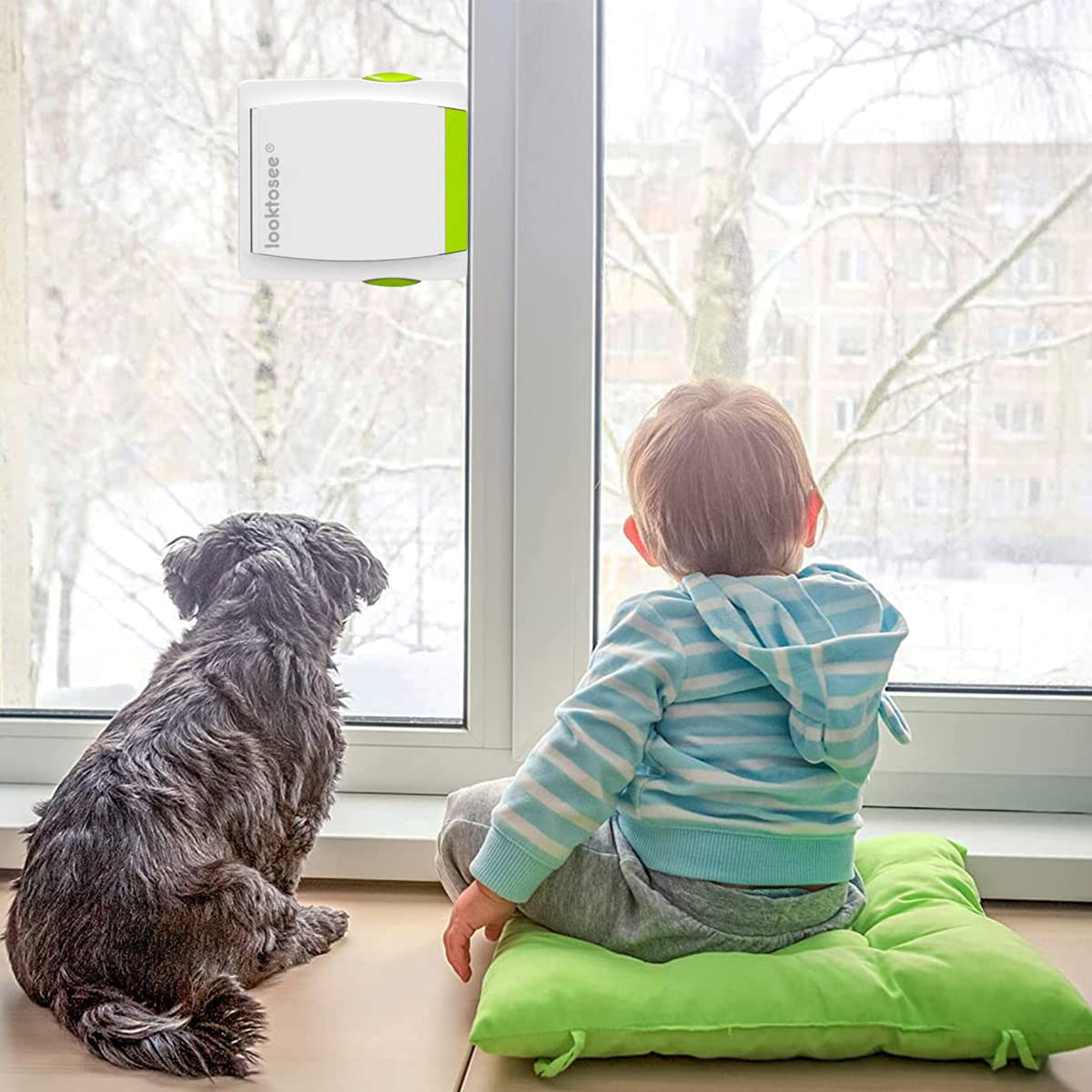 SNOWIE SOFT Security Window Lock for Push Pull Doors with Self Adhesive Stopper | 2 Pack 1.18 in Width for Kids Safety