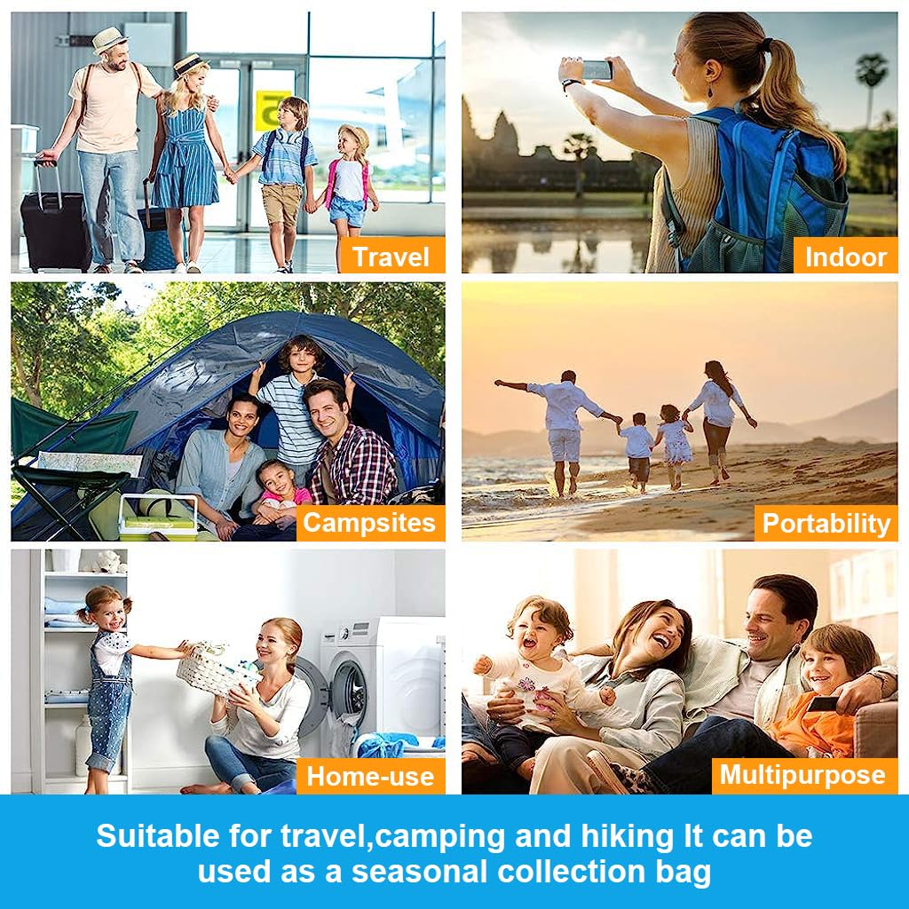 Supvox Vacuum Bags for Clothes with 6 PCS 2L 2M 2S Sizes for Travel and Space Saving Storage