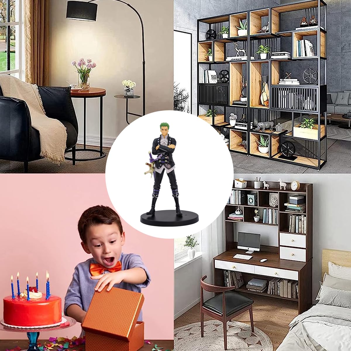 PATPAT Roronoa Zoro Action Figure for Desk and Room Display with PVC Build | Gift for One Piece Fans