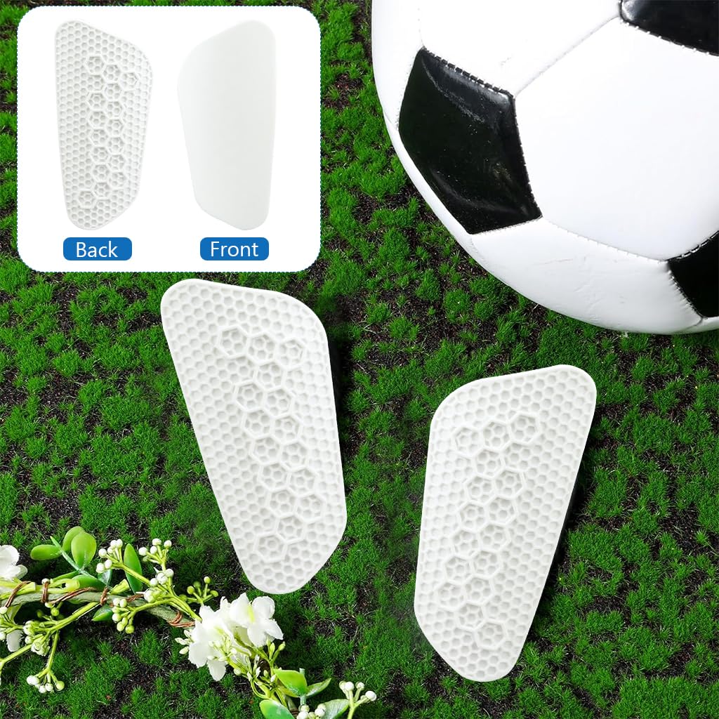 Proberos Silicone Shin Guards for Outdoor Sports with Honeycomb Construction | 2 Pcs Adjustable Fit for Adults and Teens