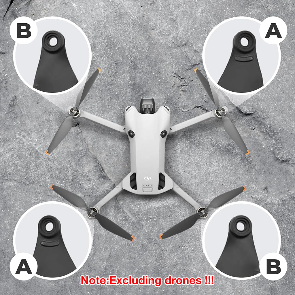 ZORBES Mini 4 Pro Propeller Blades Set for DJI Drone with 8Pcs 10.7g PC Material | Includes Screwdriver