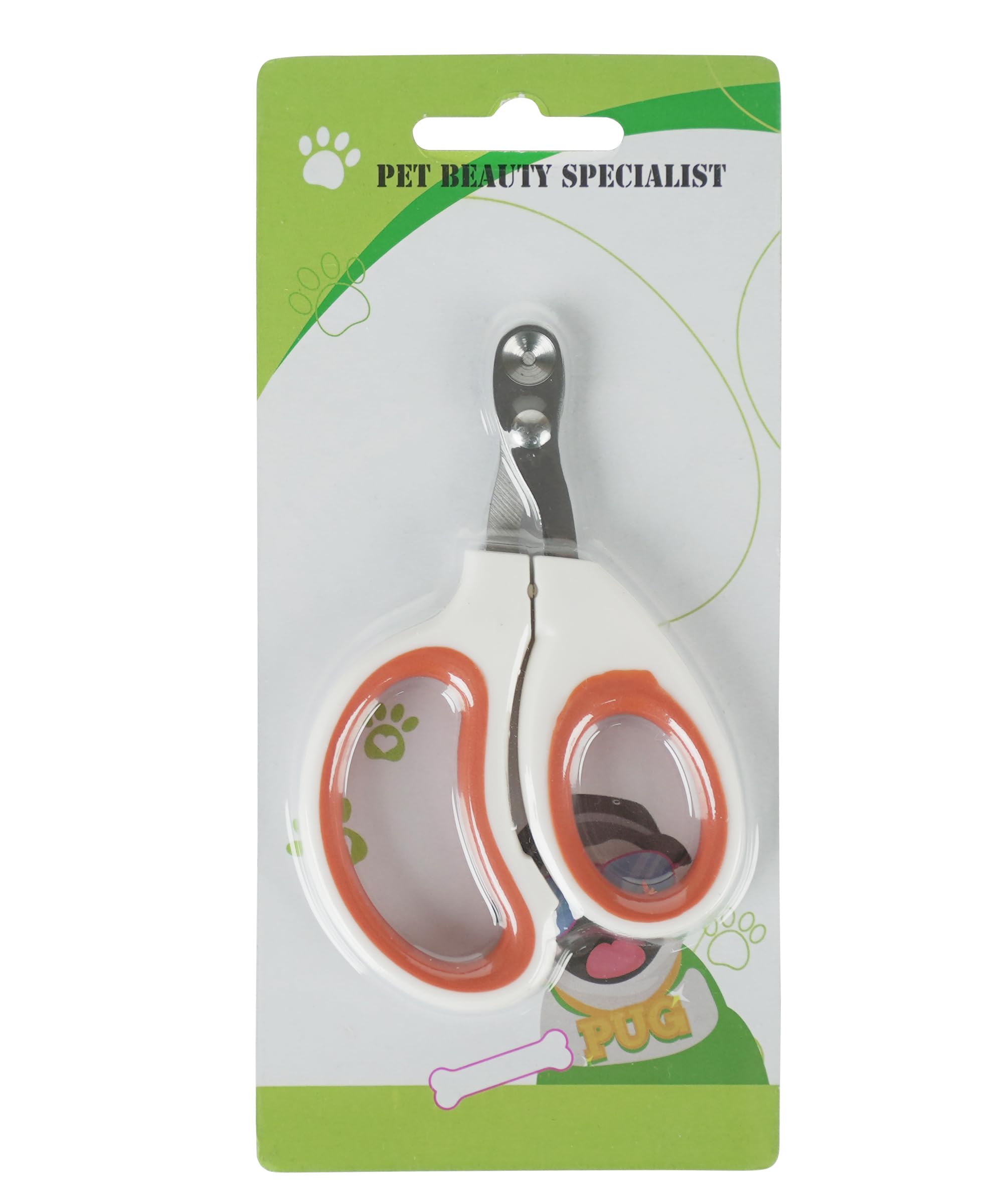 Qpets Cat Nail Cutter with 2mm Crescent Blade and Circular Hole | Stainless Steel Ergonomic Handle for Safe Trimming