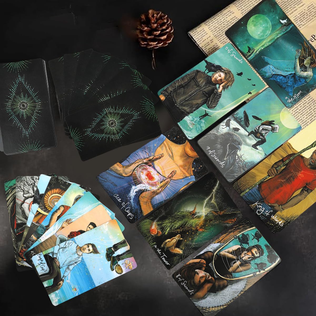 PATPAT Tarot Cards Deck for Self Discovery and Divination featuring 78 Illustrated Cards | Gift for Meditation and Reflection