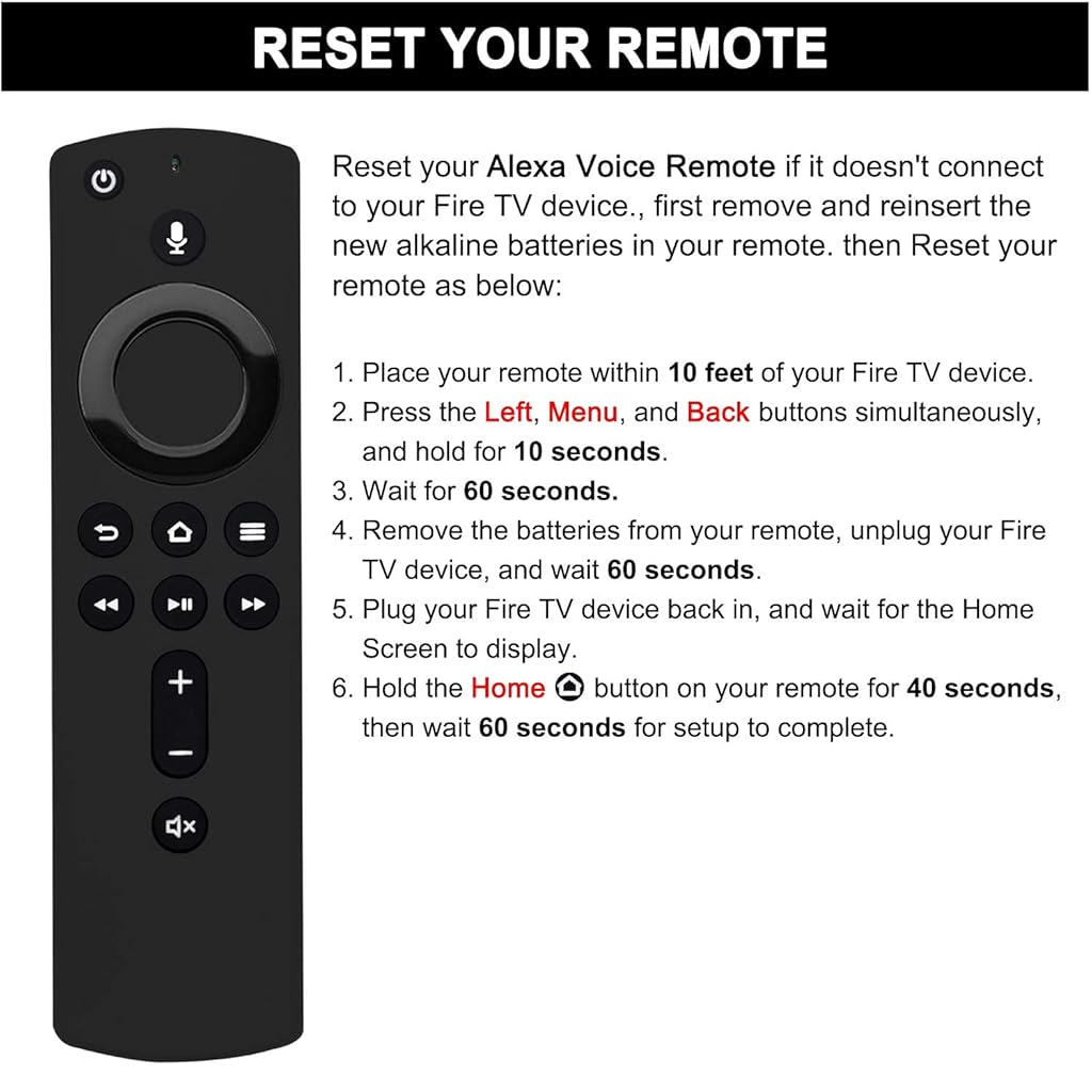 ZORBES® Remote Control Compatible for Amazon Fire Tv Stick with Voice Control, for Amazon 2nd Gen Fire TV Cube and Fire TV Stick,1st Gen Fire TV Cube, Fire TV Stick 4K, and for 3rd Gen Amazon Fire TV