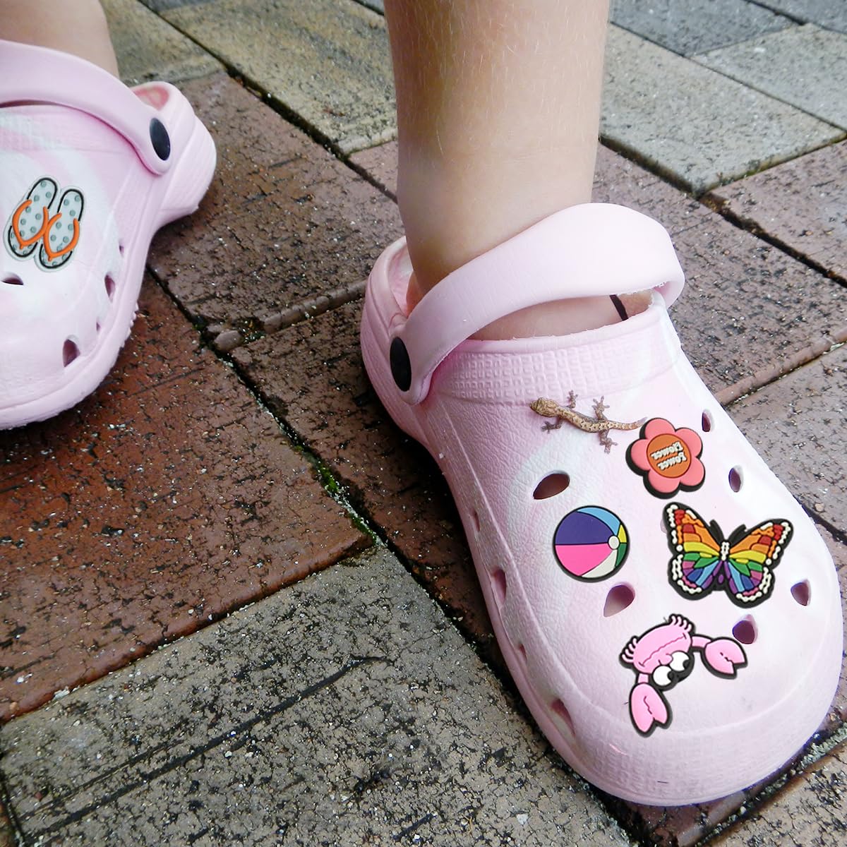 MAYCREATE Shoe Charms for Sandals featuring 70PCS Cartoon Designs | Fun Clog Accessories