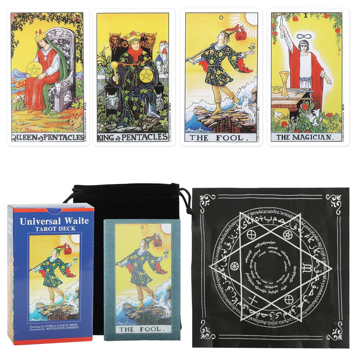 PATPAT Tarot Card Deck Set for Beginners with 78 Cards and Guidebook | Retro Illustration