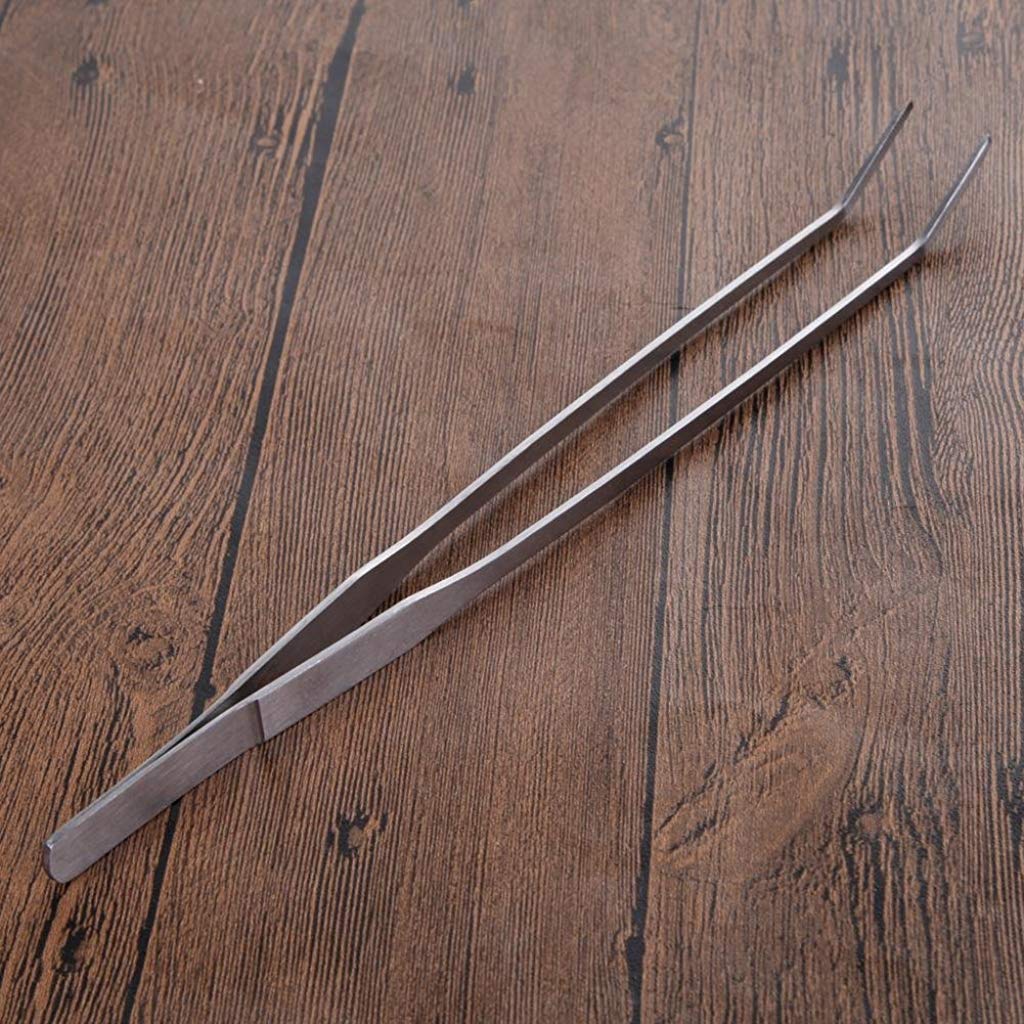 HASTHIP® Tweezers for Aquarium, Universal Plant Shrimp Reef Tank Straight Aquarium Tools Tweezer, 27cm 3 PCS