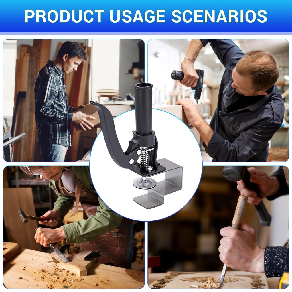 Serplex Woodwork Clamps for DIY and Metalworking featuring Screw Fixing Design and Stainless Steel | 2Pcs Set