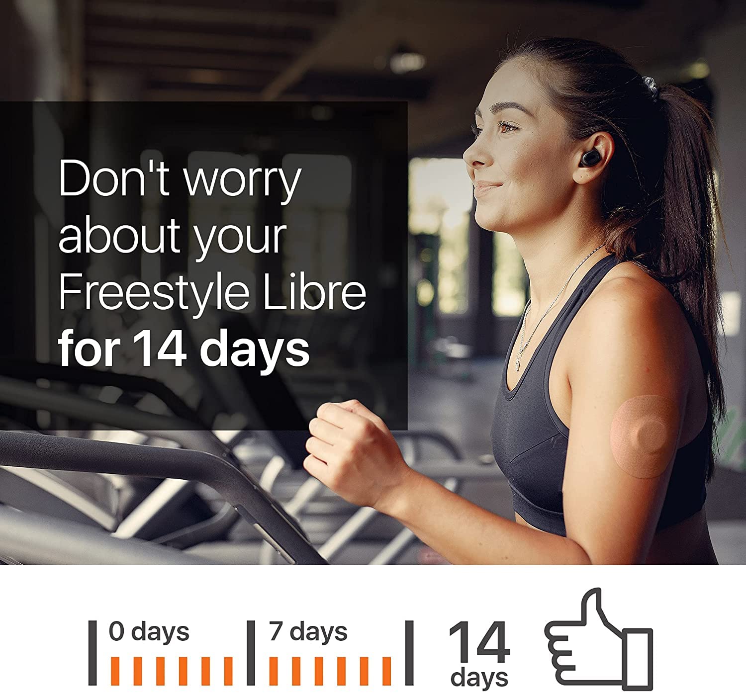 HANNEA Adhesive Tape for Freestyle Libre Sensors waterproof flexible precut patch 90 pcs | skin color pad for secure fit