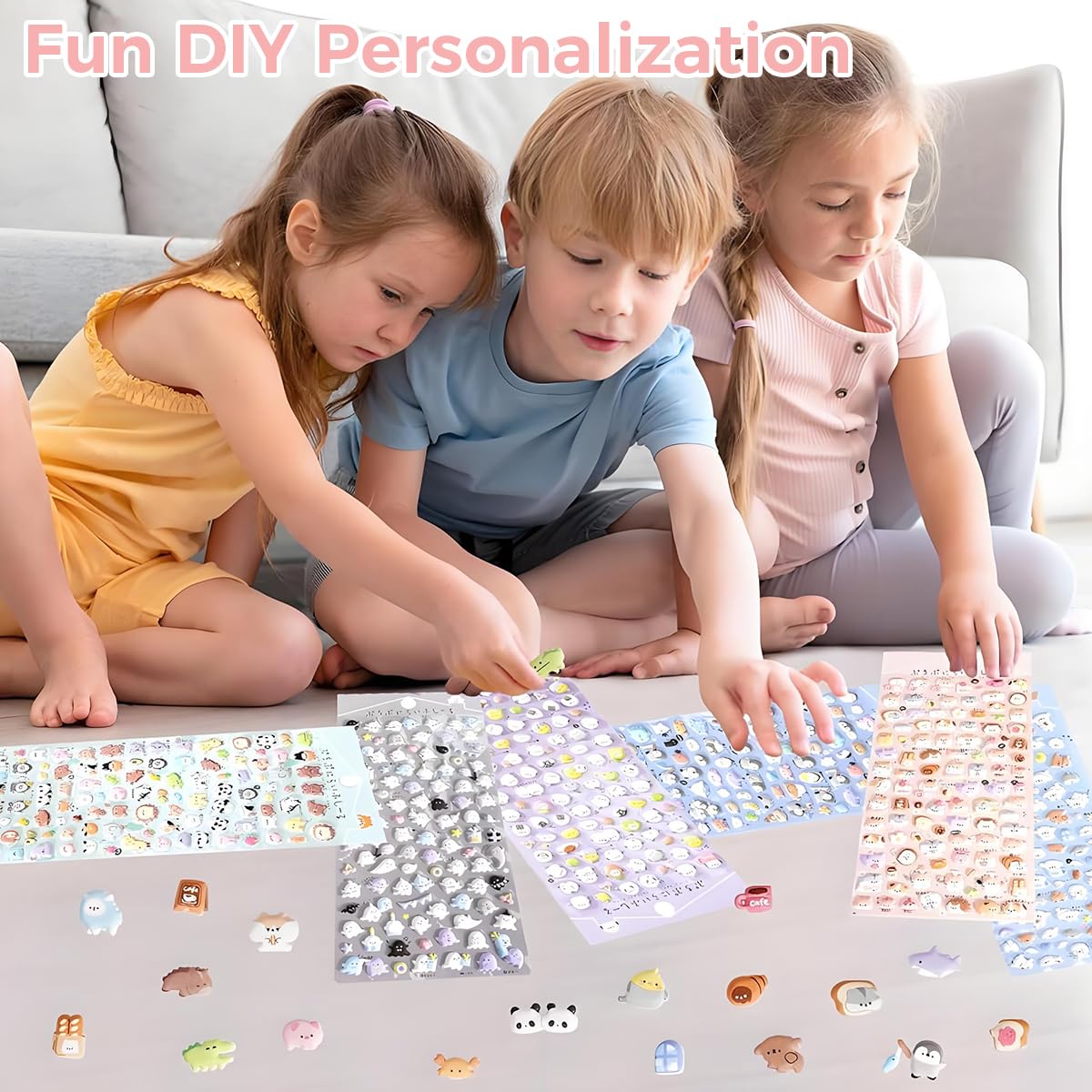 PATPAT Cartoon Stickers for Phones Laptops and Notebooks featuring 3D Vinyl Design 6-Pack