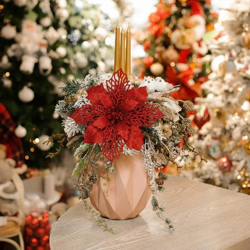 HASTHIP DIY Diamond Painting Christmas Ornaments 10pcs for Festive Tree Decor | Family Craft Kit