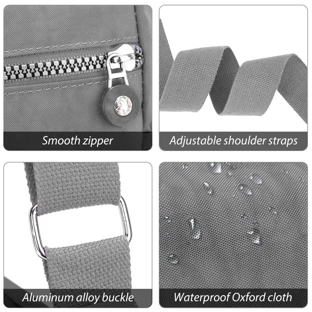 PALAY Women Crossbody Bag for Everyday Use with 9.8x8.2 in Size and Multi Layer Compartments | Waterproof Nylon Shoulder Satchel