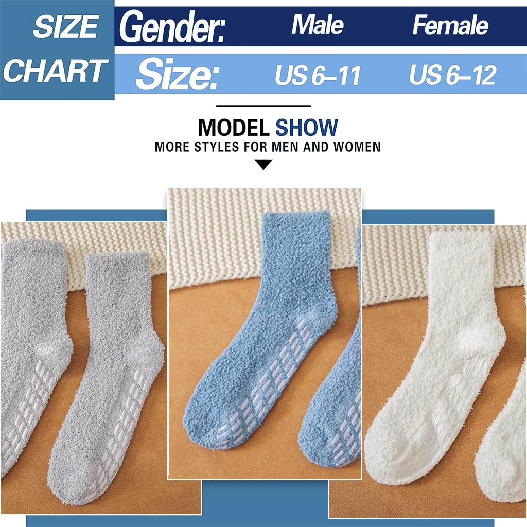 PALAY 3 Pair Socks for Women Anti-skid Socks Home Floor Socks Coral Velvet Socks Warm Winter Thermal Socks Ankle Socks Ankle Socks for Women