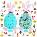 PATPAT® Rabbit Sticker Toy for Kids - Cartoon DIY Bunny Felt Crafts Decoration Toy Handicraft Gift for Kids,DIY Baby Room Decor, Kids Art and Craft Kit DIY Art & Craft Combo Kit for Kids Room Decor