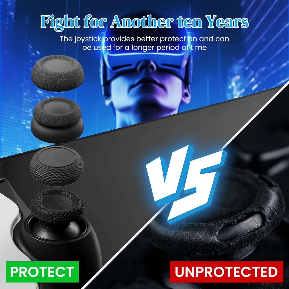ZORBES Thumb Grips for PlayStation Portal with Ultra Slim Silicone Snug Fit | 3 Pairs