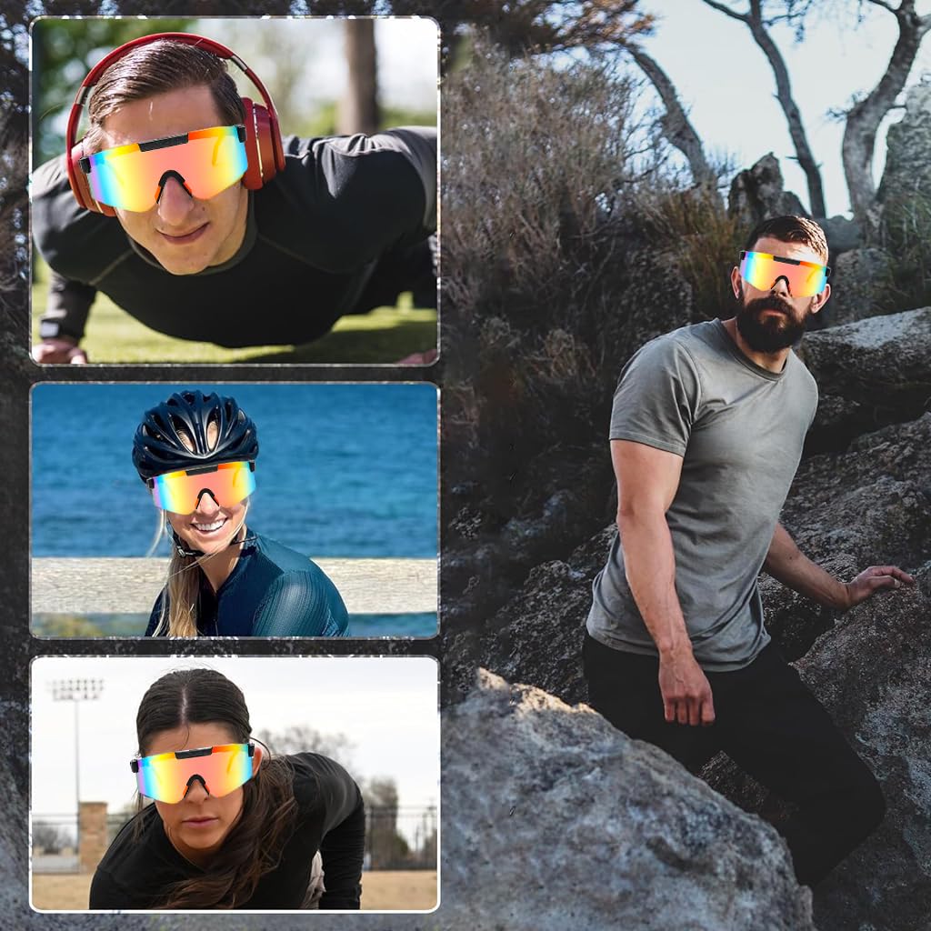 Proberos Polarized Sports Sunglasses for Cycling and Driving with UV400 TAC Lenses | Lightweight Unisex Eye Protection