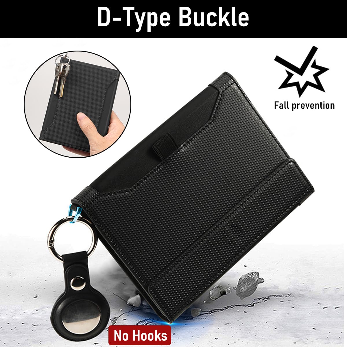 Zibuyu Passport Cover for Travel with RFID Blocking Magnetic Closure 14x10.5cm Black | PU Leather Holder for Men