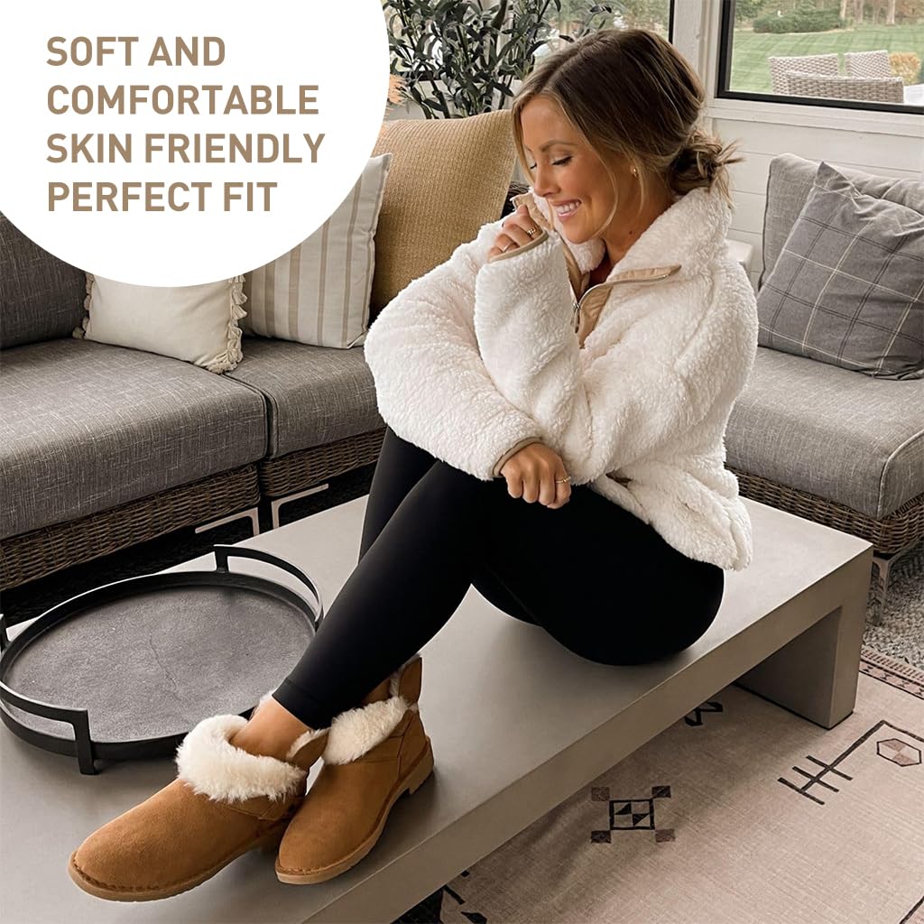 PALAY Women’s Fleece Lined Leggings for Winter Yoga and Hiking featuring Tummy Control