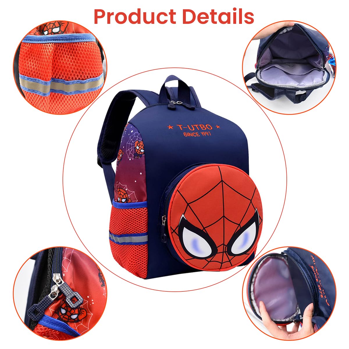 Venzina School Backpack for Kids with 26×12×32cm Large Capacity and Ergonomic Padded Design | Ideal for Girls Aged 3–6