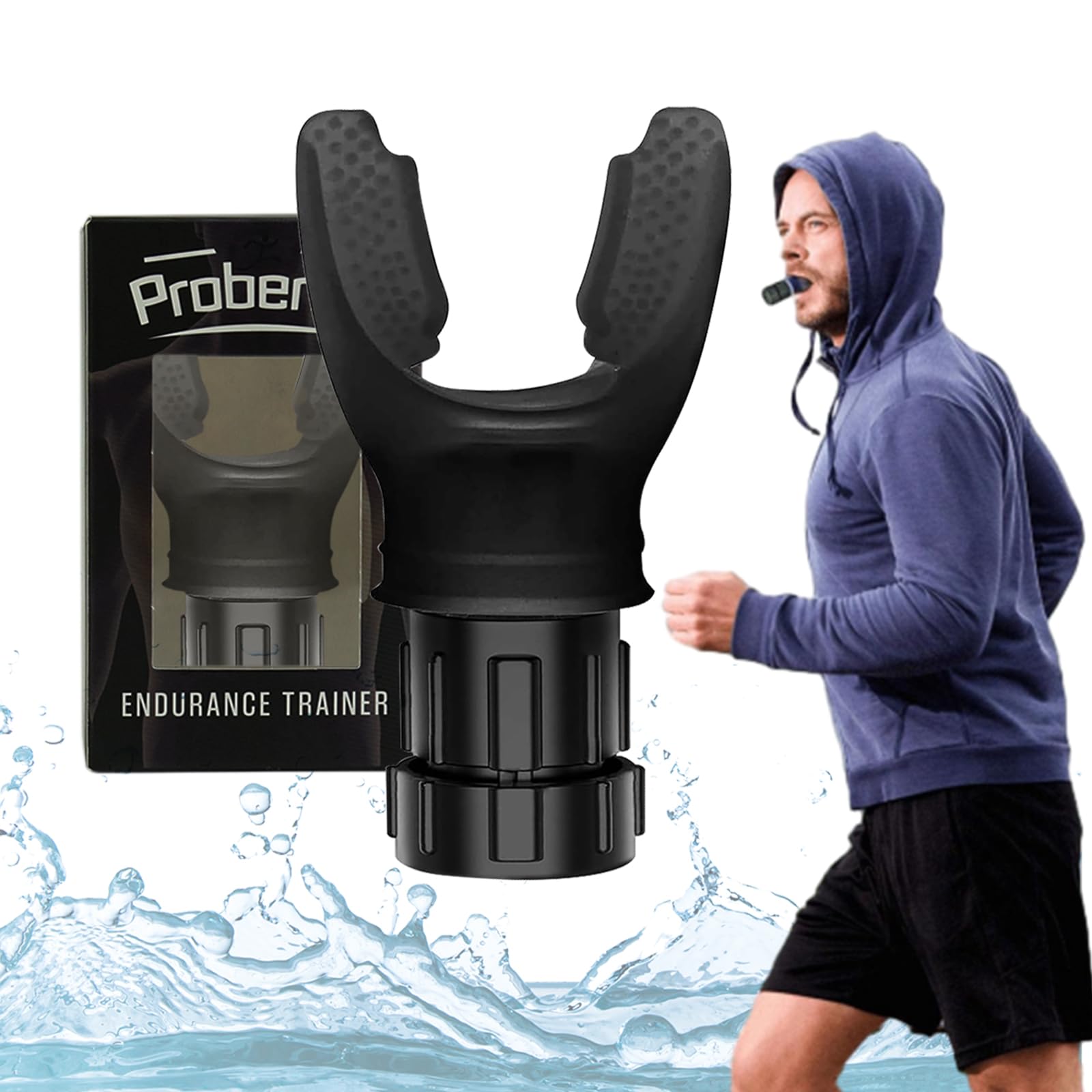 Proberos Breathing Trainer for Lung Strength and Endurance with Dual Resistance Knobs | Food‑Grade Silicone Design