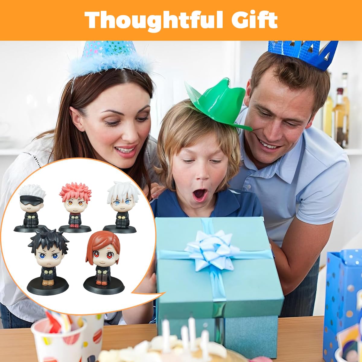 PATPAT Anime Action Figures for Desk and Room Decor with 5Pcs 3.5 in PVC Figurines | Gift for Fans