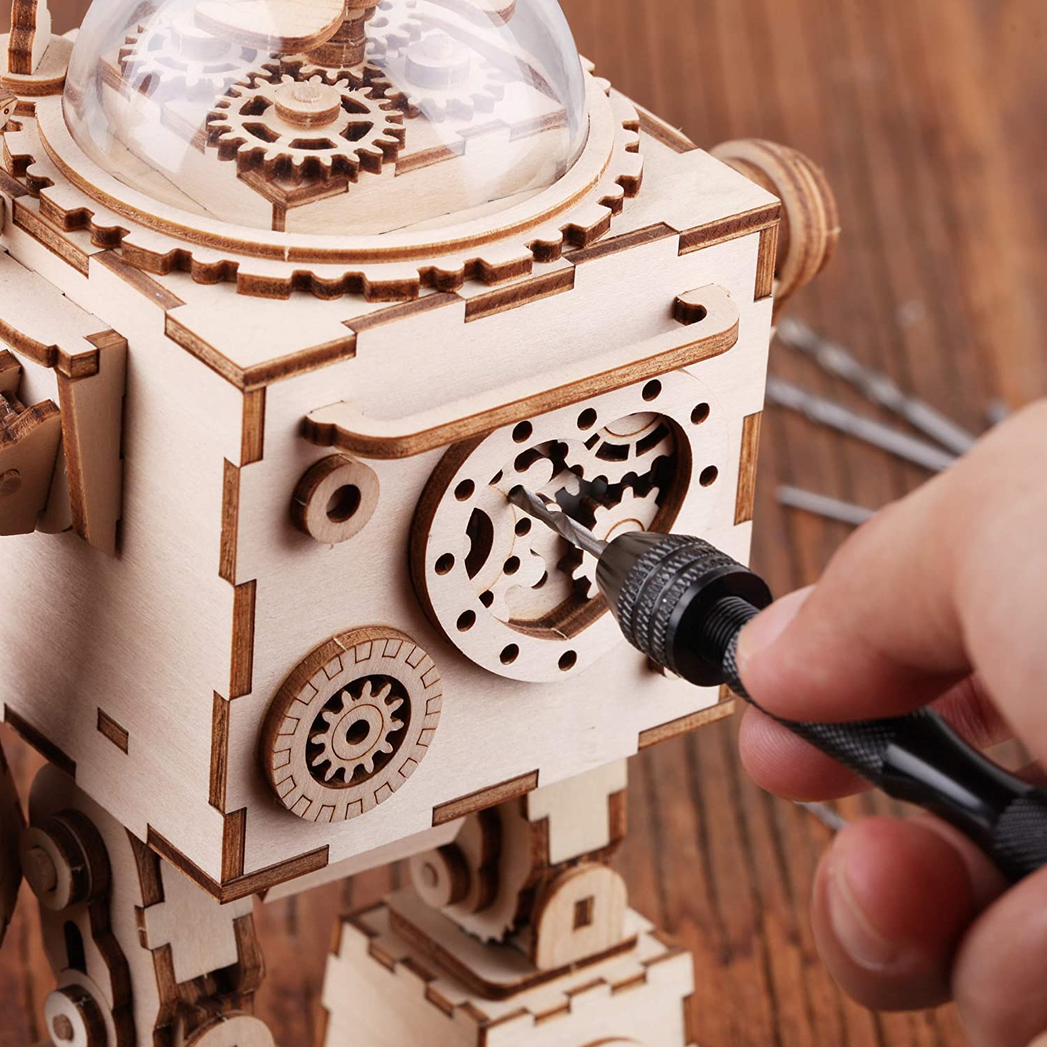 HASTHIP Hand Drill Bits Set for Jewelry Making with 3 Claw Pin Vise | 11 Pieces 0.8–3.0mm Aluminum Body