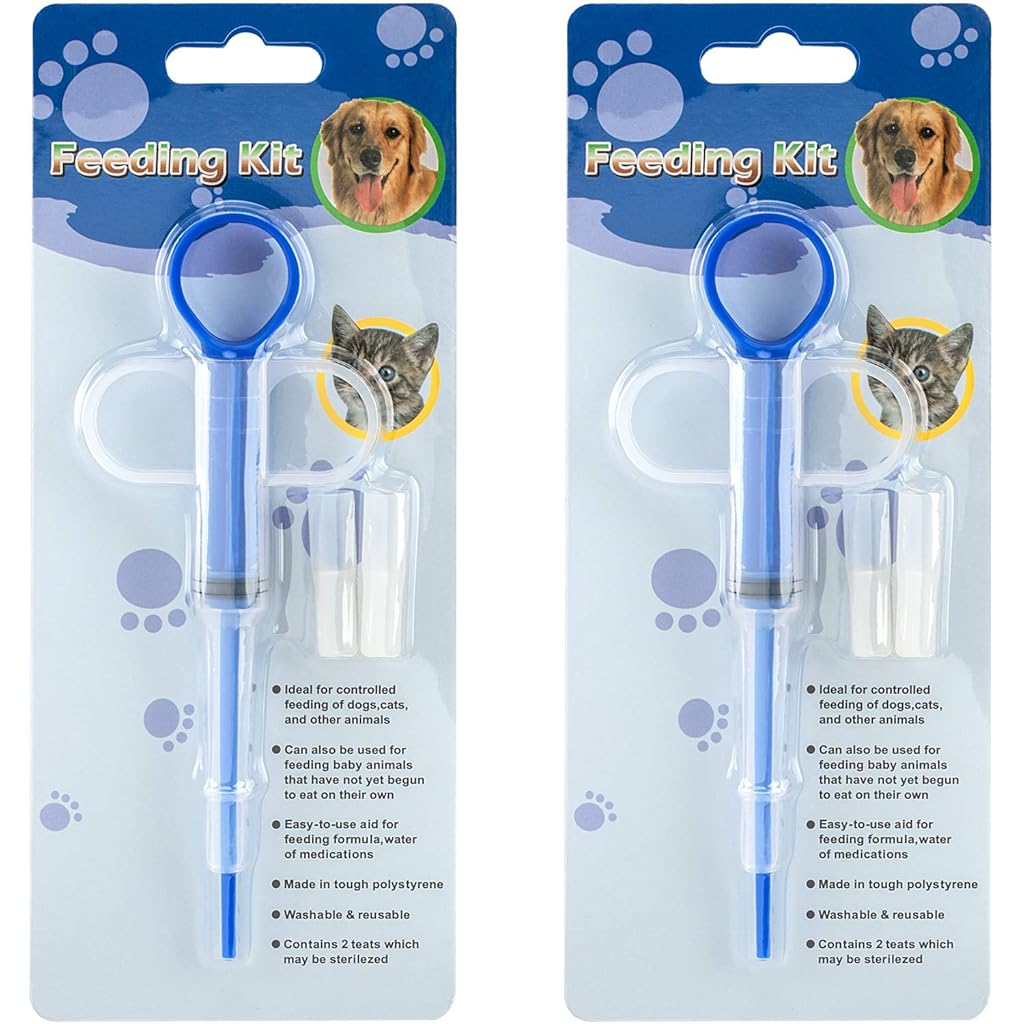 ZIBUYU® PAGOW 2 Pcs Pet Medicine Feeder