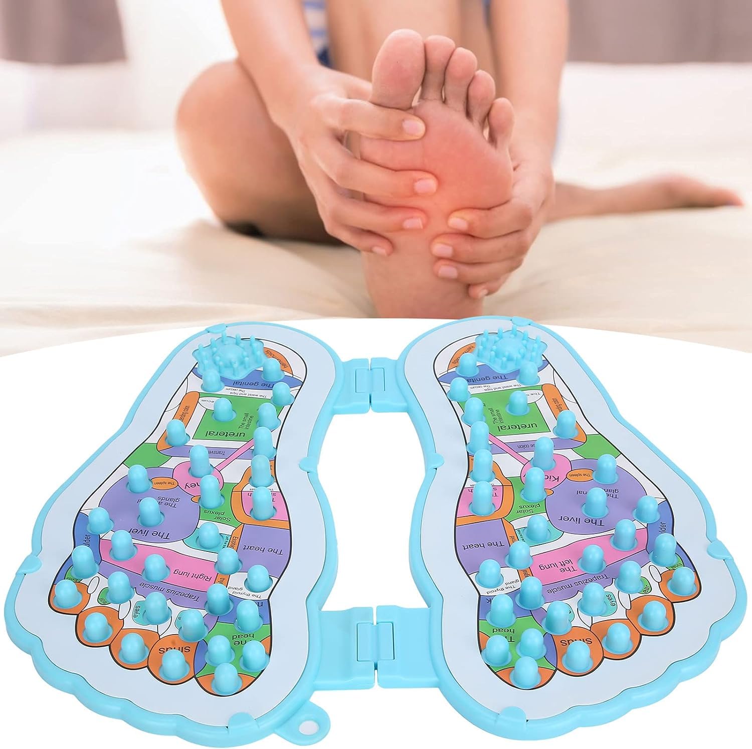 HANNEA Acupressure Socks and Gloves Set for Pain Relief with Color Map Design | 2 Pairs