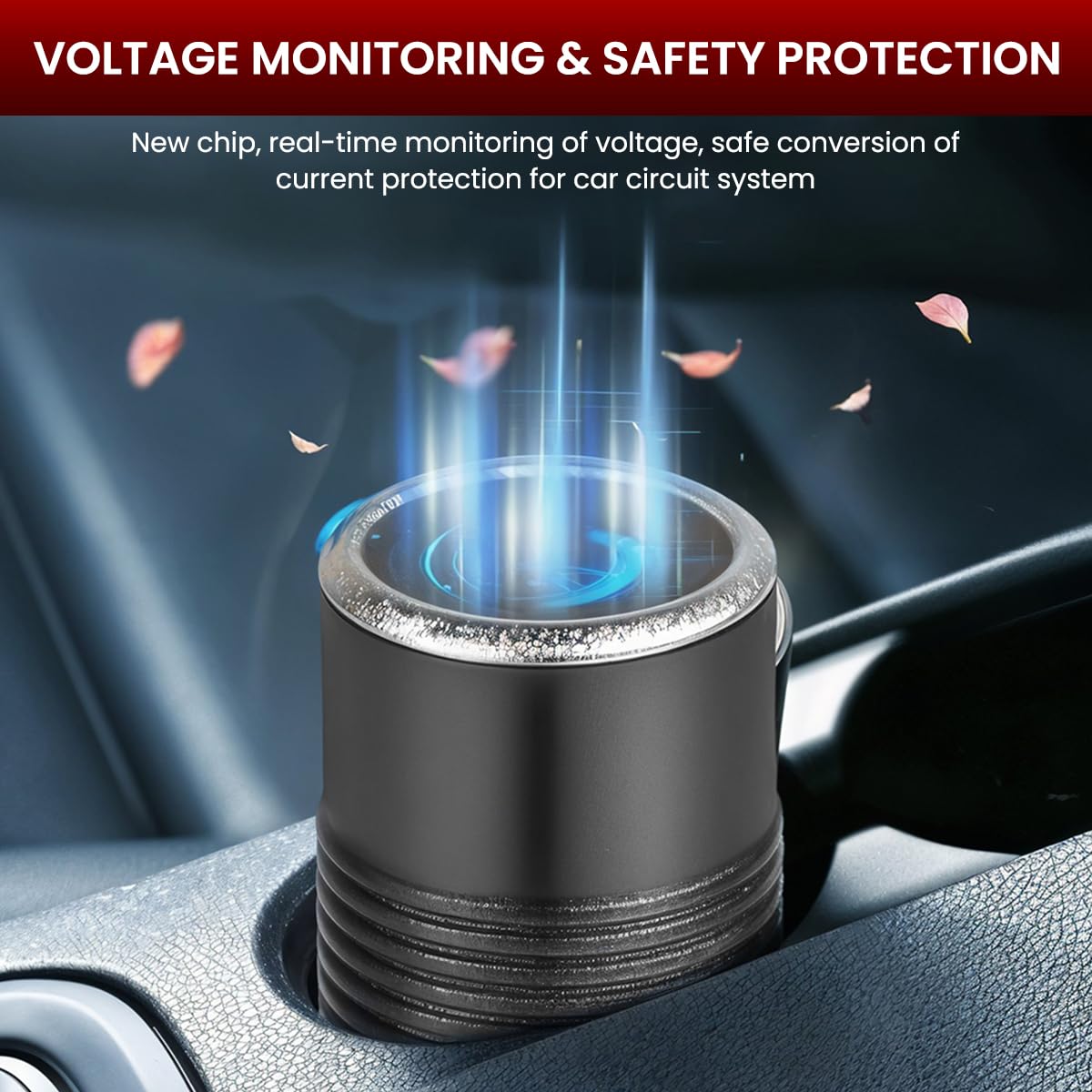 STHIRA USB to Cigarette Lighter Converter 1.2 Meter Cable for 12V Devices | 2PCS