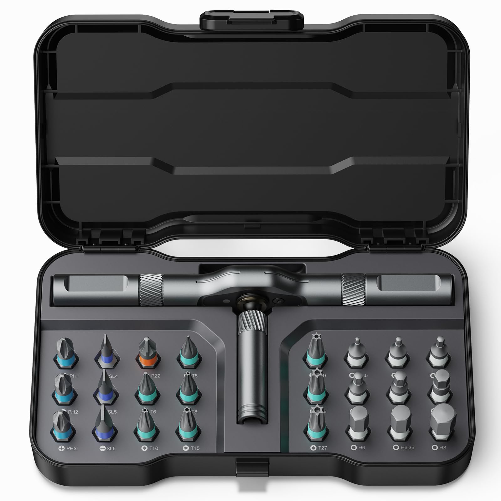 Serplex® 24 in 1 Magnetic Screwdriver Set, Mini Ratchet Screwdriver Se ...