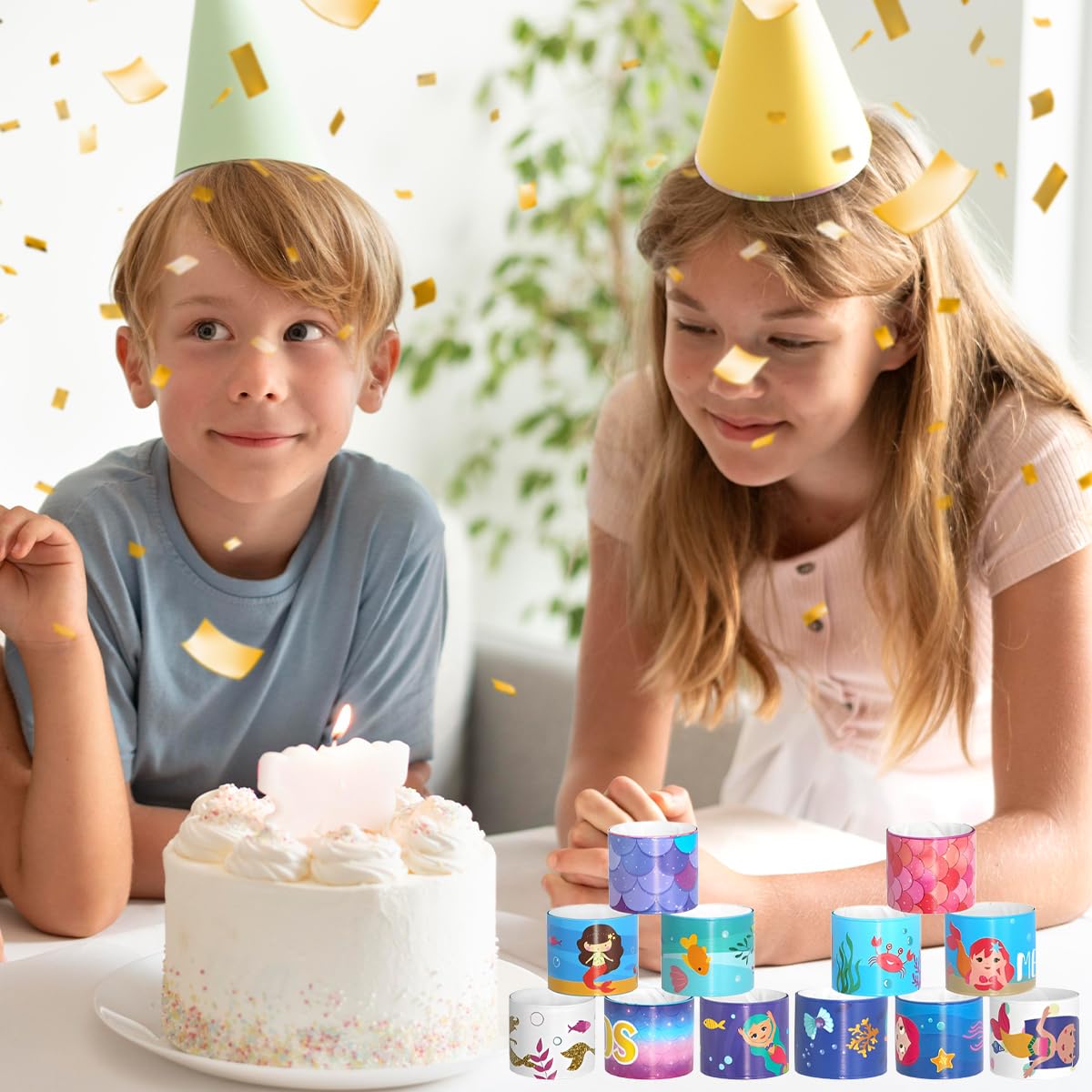 PATPAT Superhero Wrist Band for Kids with Auto Snap Design 10pcs Silicone Set | Party Favor