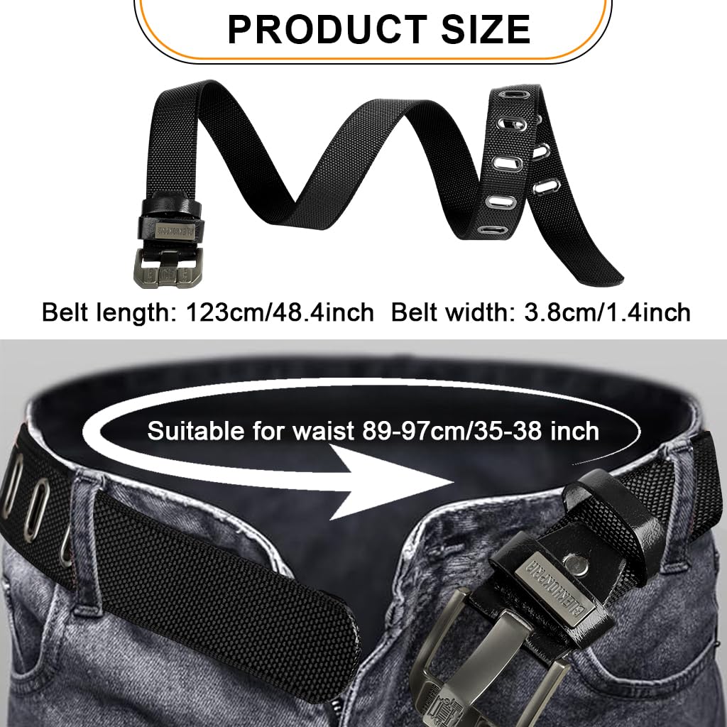 GUSTAVE Leather Belt for Men with 130cm Length and Zinc Alloy Prong Buckle | Brown Business Casual Waist Belt