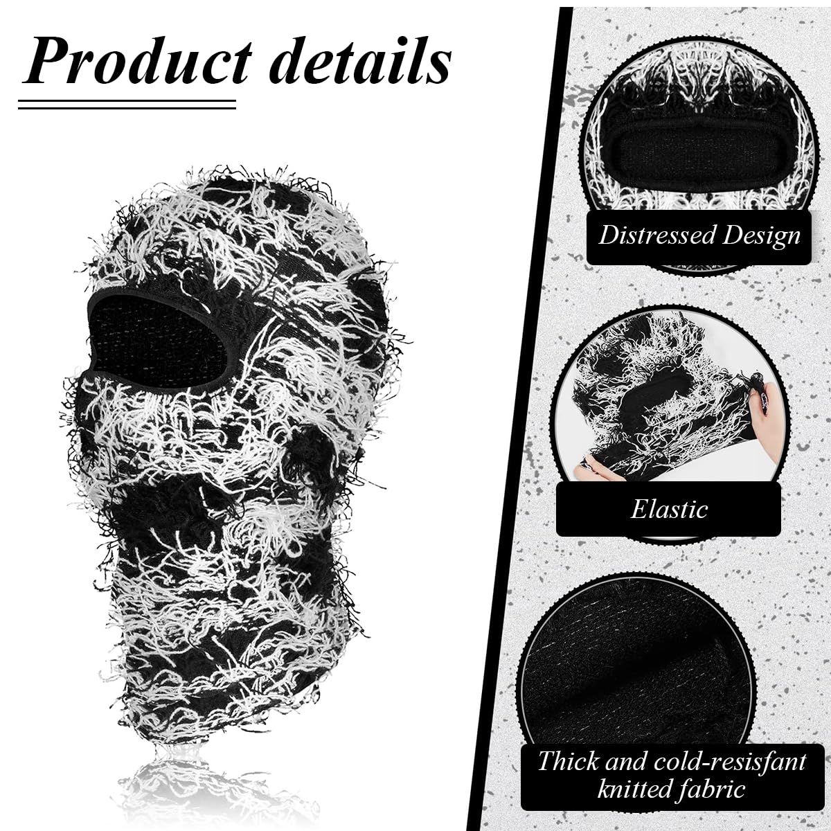 Proberos Ski Mask for Winter Outdoor Activities with Soft Acrylic Knit | Fits Most Men and Women
