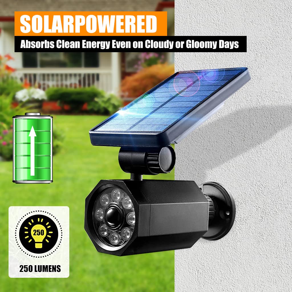 ELEPHANTBOAT Solar Light Outdoor for Garden Patio and Driveway with 1800mAh Battery featuring PIR Motion Sensor | IP65 Waterproof 800 Lumens