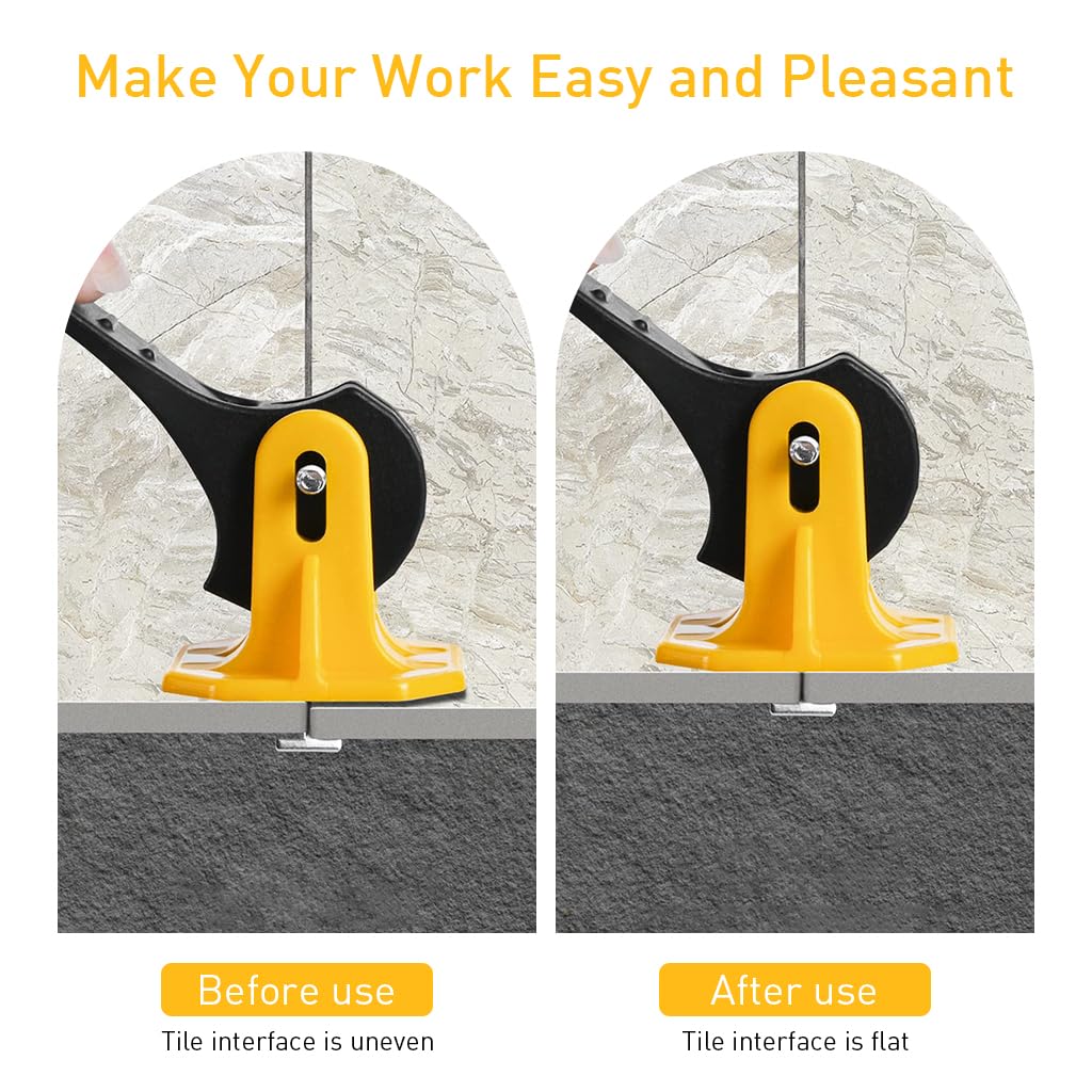 Serplex Tile Leveling Tools Kit 50 Pcs for Floor and Wall Use with T Steel Pins | Reusable