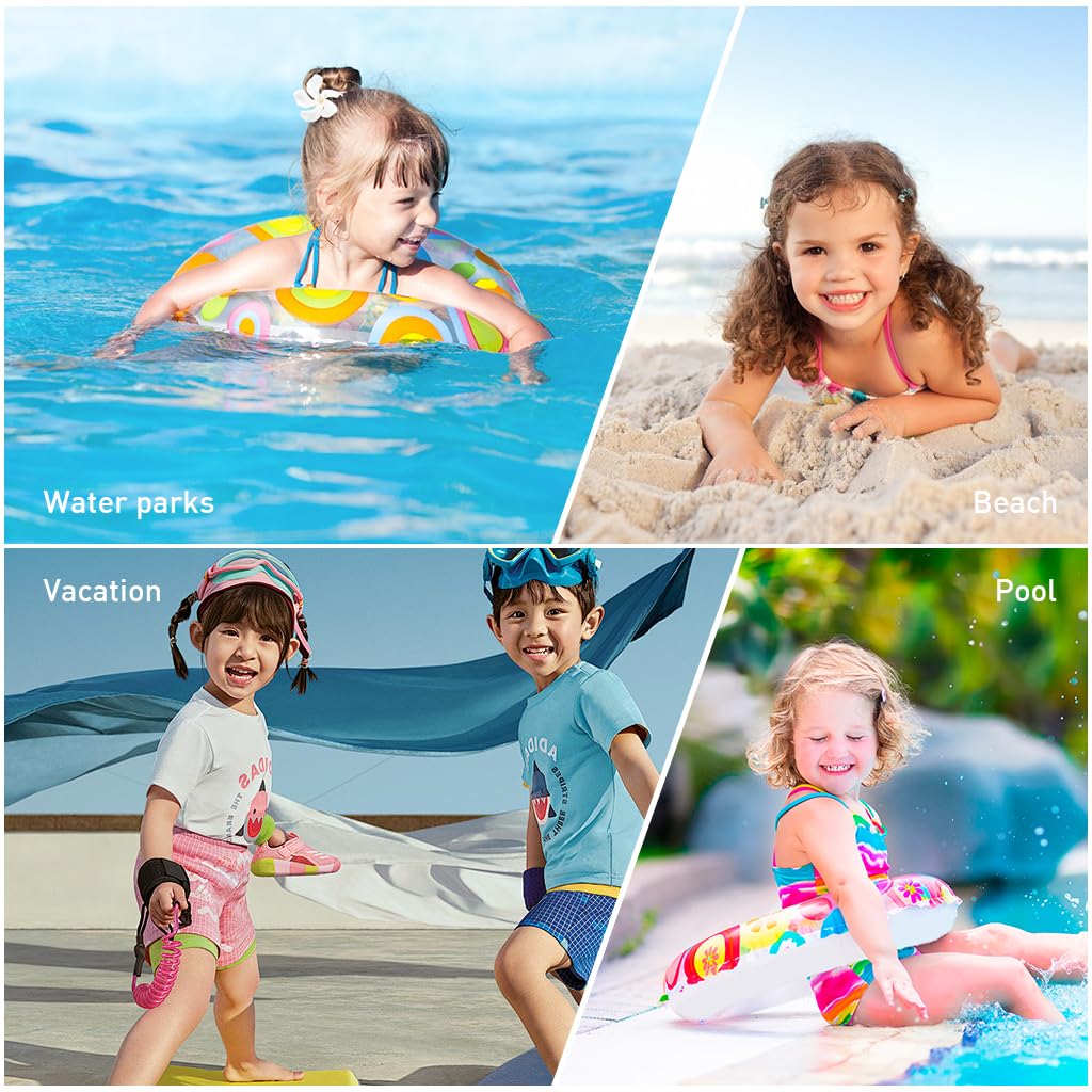 SNOWIE SOFT Mermaid Swimming Costume for Kids Girls featuring Ruffles and Headband | Purple One Piece Swimsuit 12–15 Months