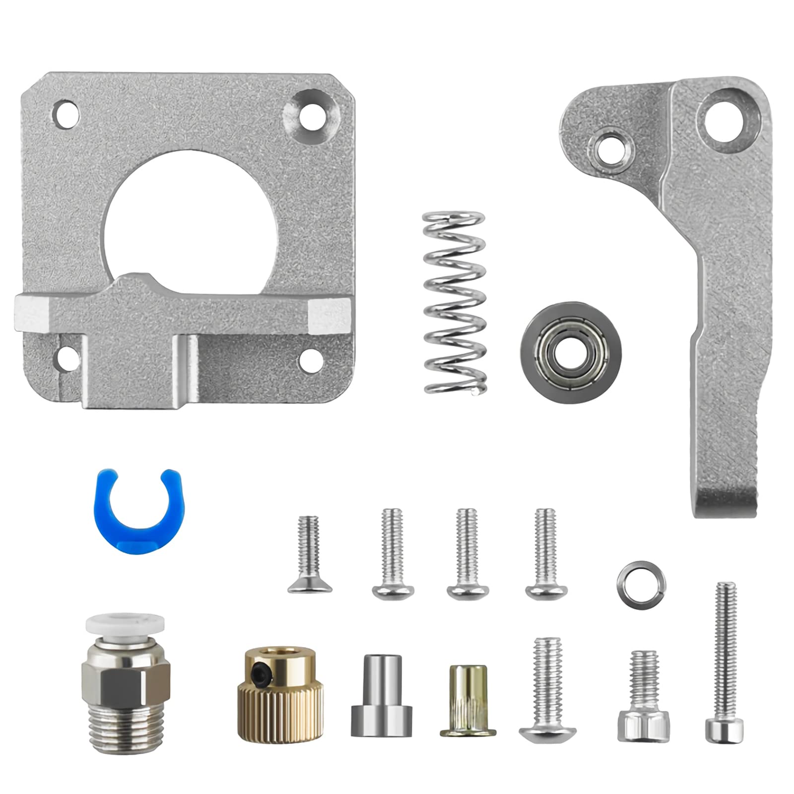 Serplex  Upgrade 3D Printer Parts Extruder Metal Extruder Aluminum MK8 Bowden Extruder 40 Teeth Drive Gear for Ender 3 Pro Ender 5 Pro Plus CR-10 Series-Right Hand-use for converting dual nozzle