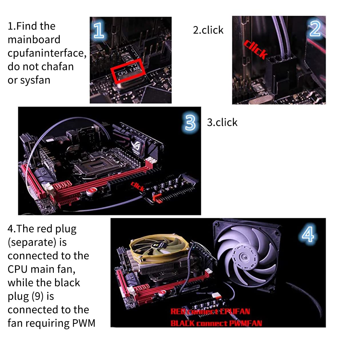 Verilux CPU Cooling Fan Hub for ATX Computer Case with 10 Port 12 V SATA PWM Control