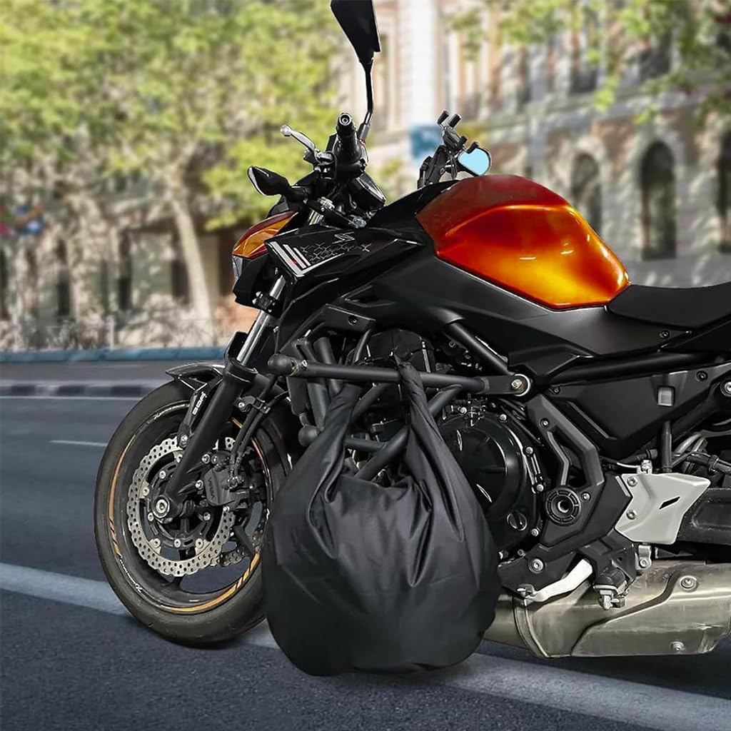 STHIRA Motorcycle Helmet Bag with 3 Digit Lock and Roll Top Closure Waterproof Nylon 53x70.5 cm