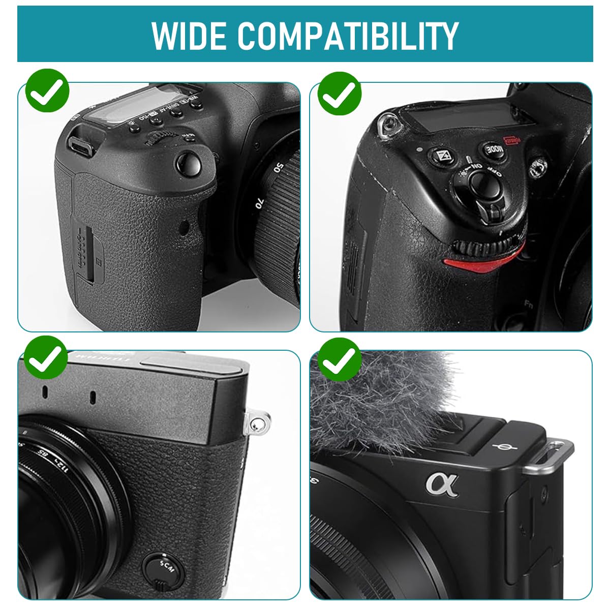 ZORBES Camera Wrist Strap for Mirrorless and Instant Cameras featuring Quick Release Rope 34cm Nylon Braided Design