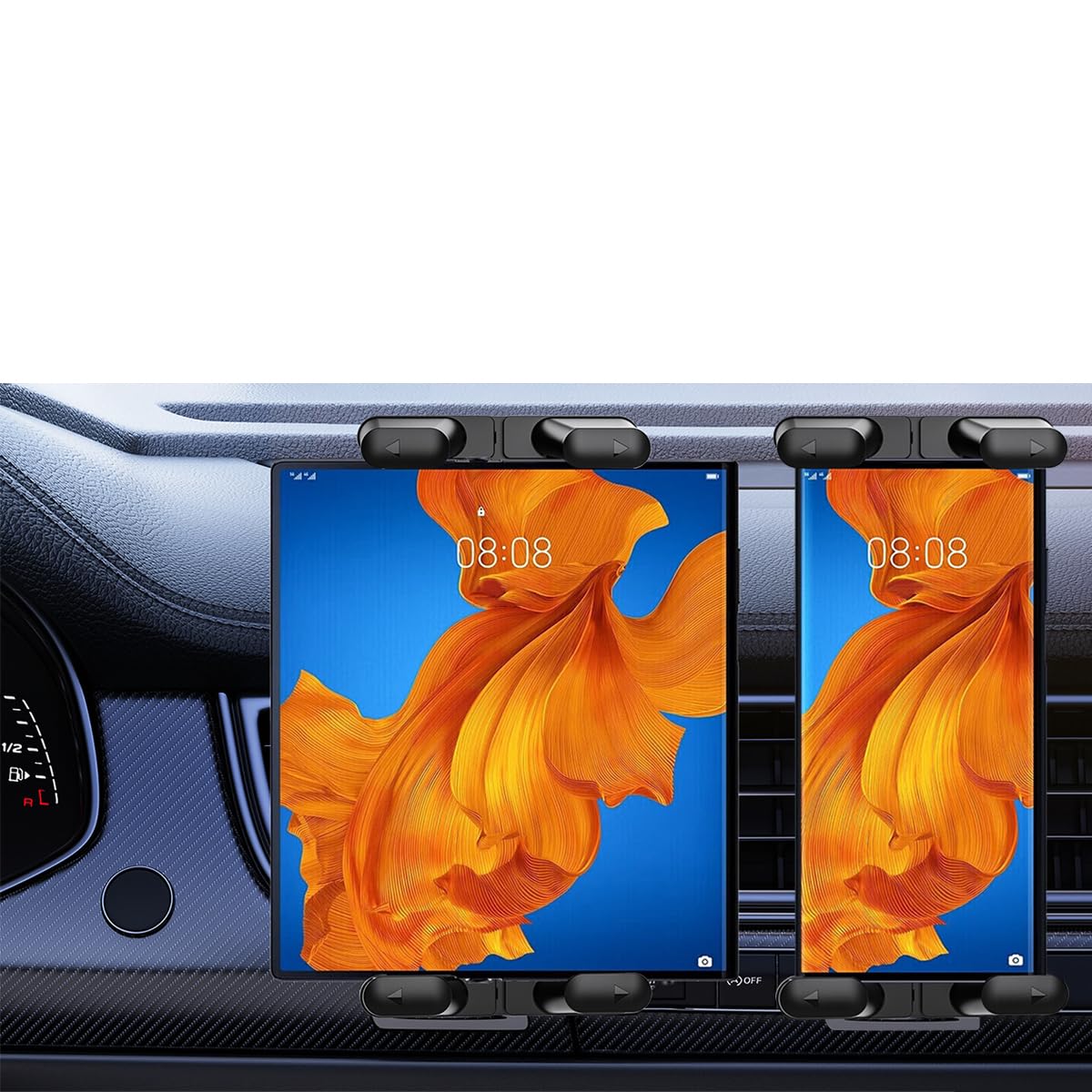 STHIRA Universal Phone Holder for Car Air Vent featuring 360° Rotation and Metal Hook Clamp | Fits 4.7–12.9 in Devices