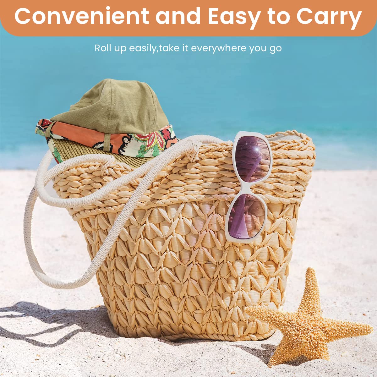 PALAY Sun Hat for Women featuring 50+ UV Protection and Ponytail Hole | Foldable Straw Visor for Travel and Beach