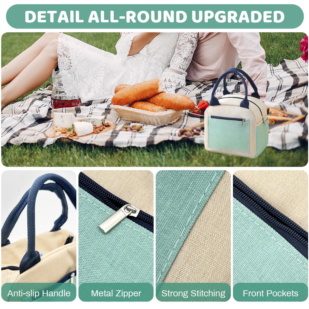 ZIBUYU Insulated Lunch Bags for Office and School with 3.5 Litre Capacity | Leakproof Oxford Design