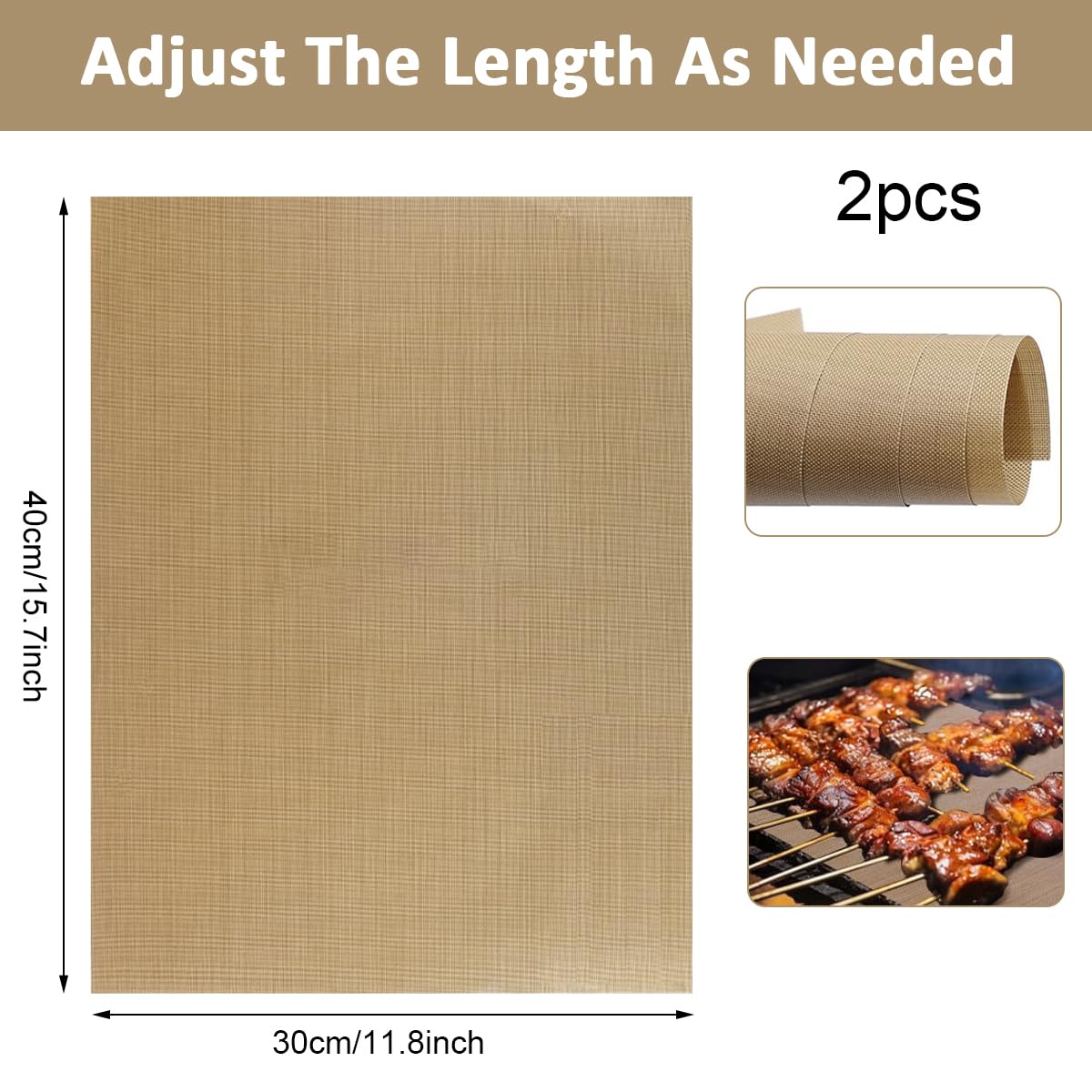 HASTHIP Baking Paper for Oven and Air Fryer 40x33cm Non Stick Greaseproof Reusable Liners