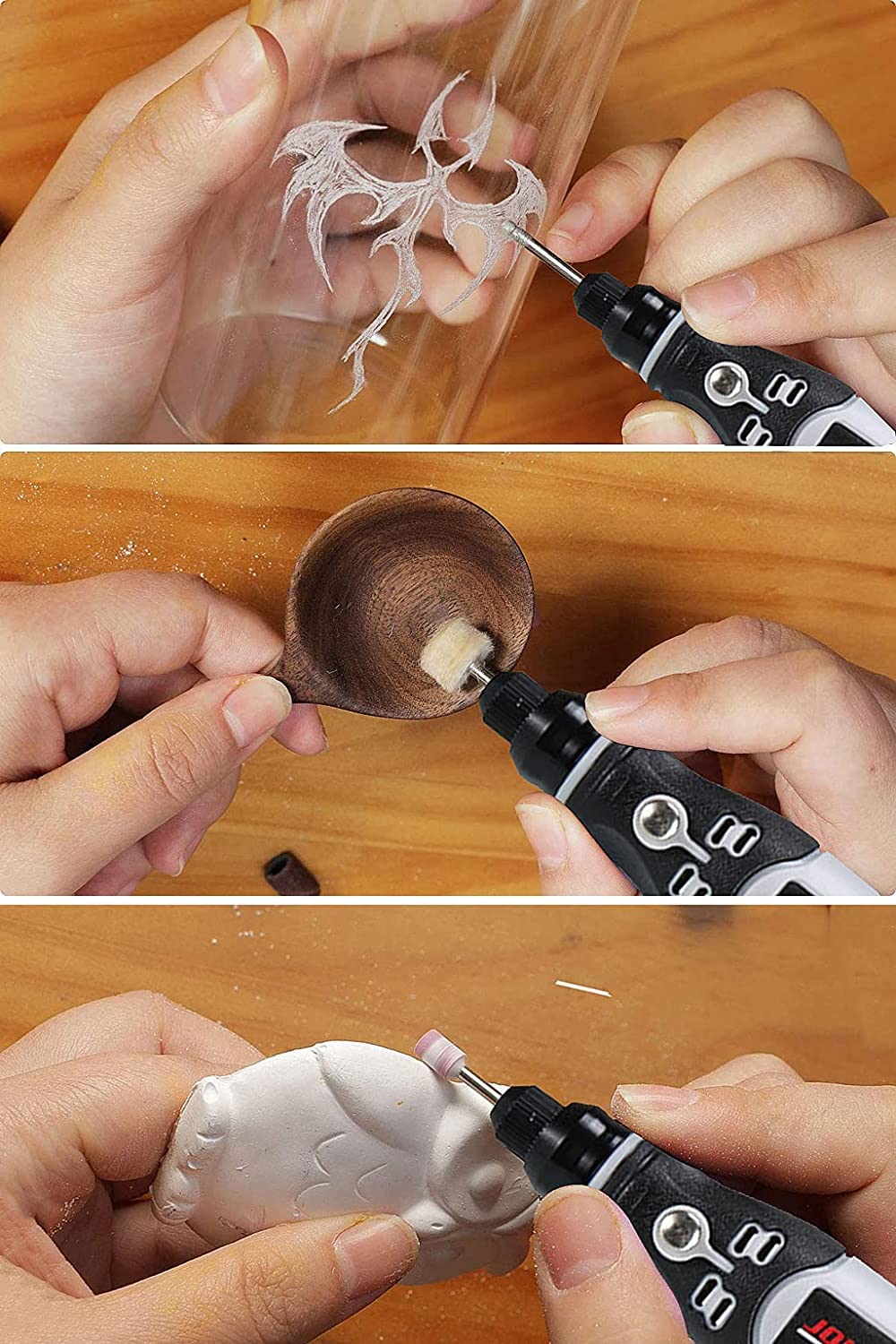 Verilux Mini Cordless Drill Machine with 90PCS Rotary Tool Kit for DIY Crafts | USB Rechargeable