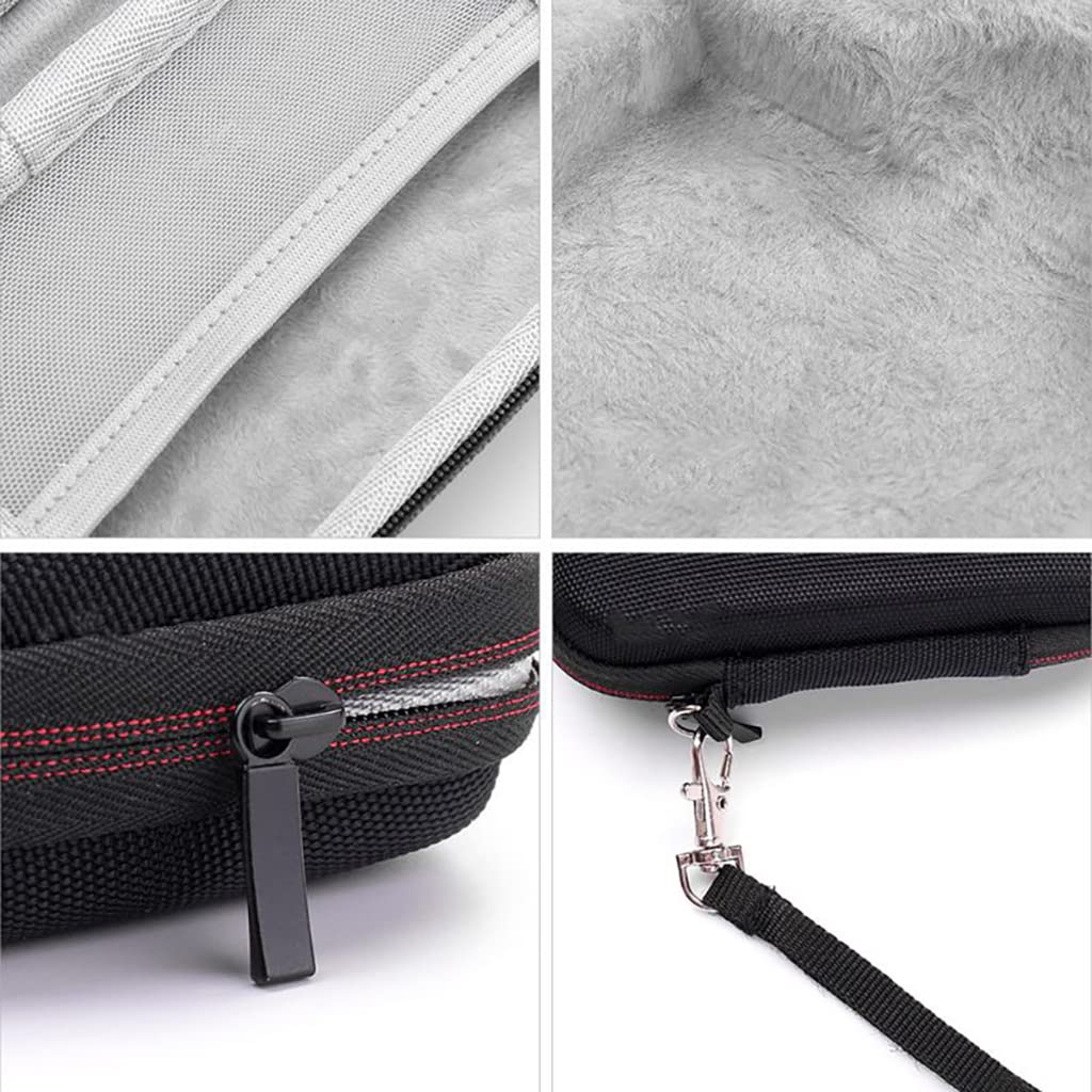 ZORBES Storage Bag for Samsung T7 Touch Portable SSD with Handstrap Black 2PCS | 14×10×3.5cm Shockproof Travel Organizer