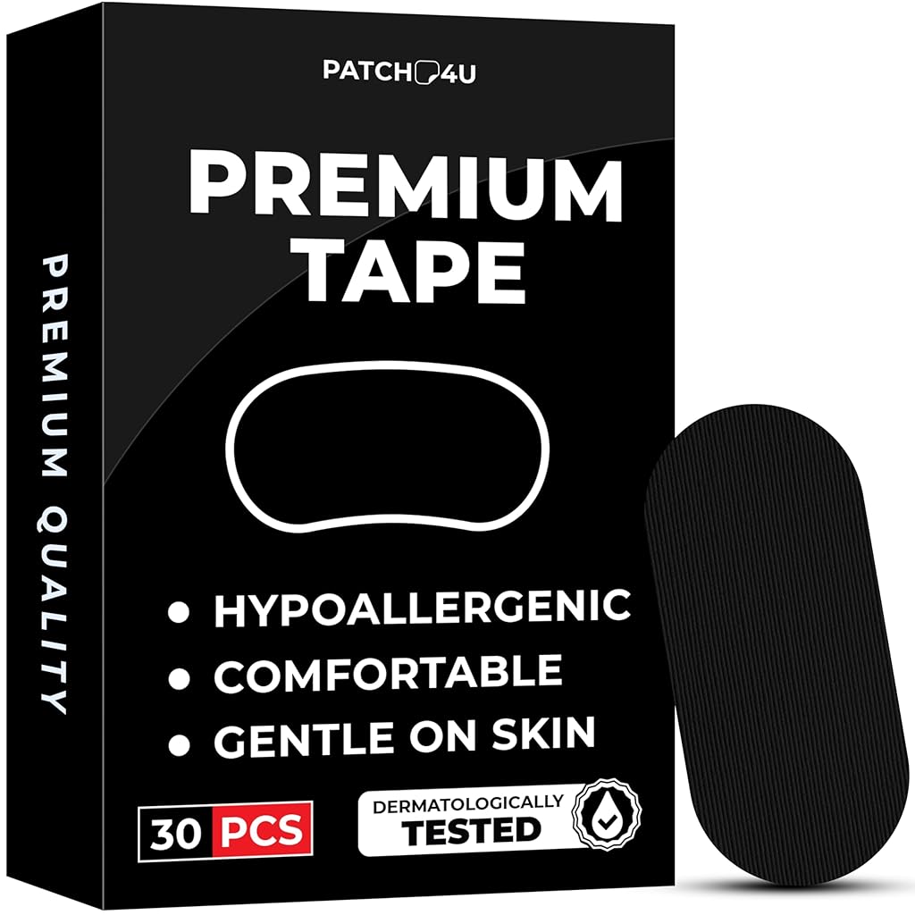 HASTHIP® 30-Conut Anti-Snore Mouth Tape Mute Snoring Tape for Mouth Breathing Sleep Mouth Tape Improves Breathing Abnormalities Safe Adhesive Pre-cut Anti-Snore Mouth Tape for Kids Adults